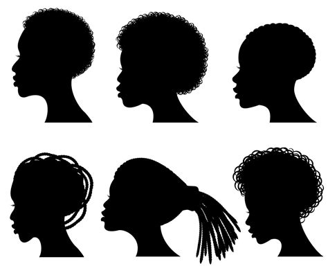 afro american silhouette